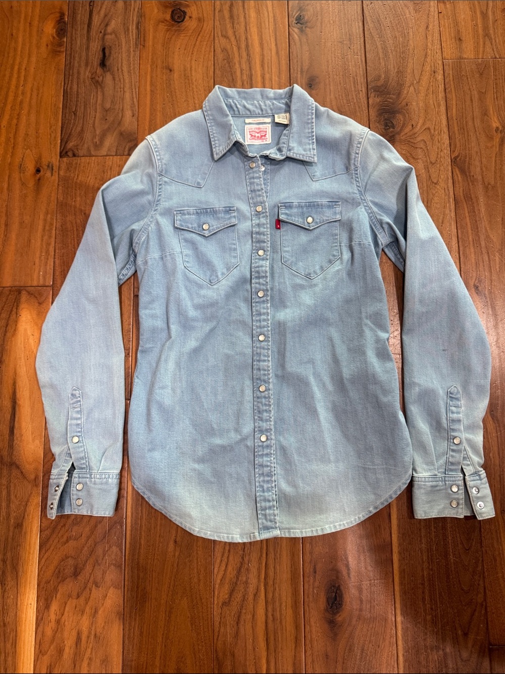 Levi's Light Blue Denim Button-Down Shirt